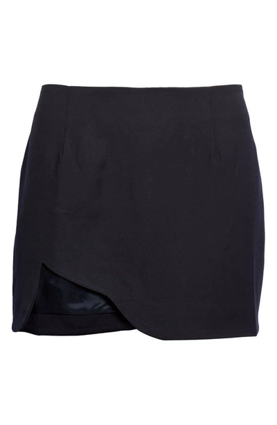 Shop Mother Of All Ivy Asymmetric Skirt In Navy Blue