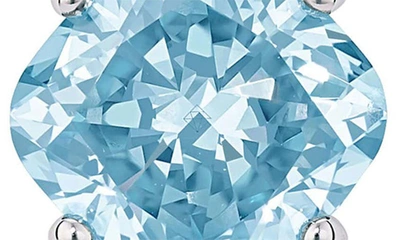 Shop Lightbox 1.5-carat Lab Grown Diamond Solitaire Cushion Stud Earrings In Blue/ 14k White Gold