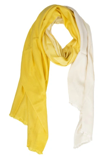 Shop Saachi Cashmere & Silk Ombré Scarf In Yellow