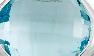 Samuel B. Sterling Silver Blue Topaz Stud Earrings In Blue