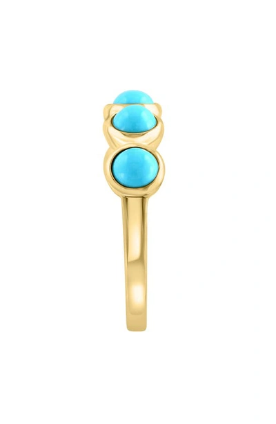 Effy 14k Yellow Gold Turquoise 5-stone Ring In Blue