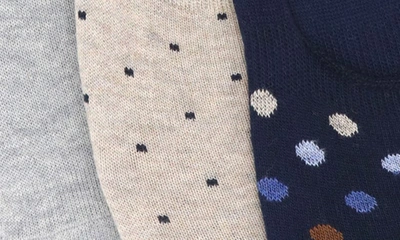 Shop Lorenzo Uomo Assorted No Show Socks In Med Grey