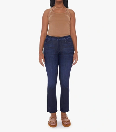 Shop Mother Mid Rise Dazzler Ankle Jeans In Now Or Never In Blue