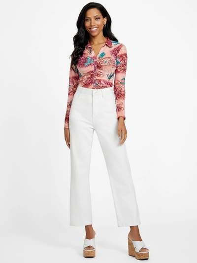 Guess Factory Berrie Mesh Shirt In Multi