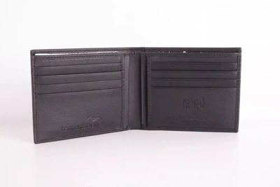 Shop Harmont & Blaine Leather Men's Wallet In Black