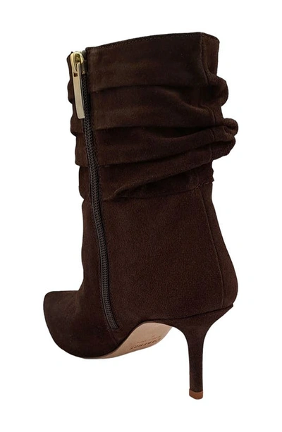 Shop L Agence Florine Slouch Bootie In Chocolate