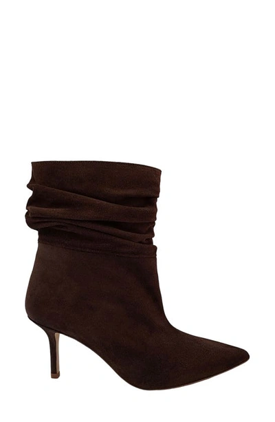 Shop L Agence Florine Slouch Bootie In Chocolate