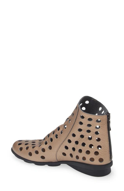 Shop Arche Dato Perforated Bootie In Moon
