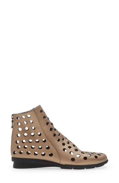 Shop Arche Dato Perforated Bootie In Moon