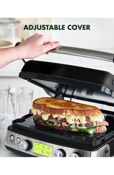 Greenpan Elite Ceramic Nonstick Multi Grill/griddle/waffle Maker In Black
