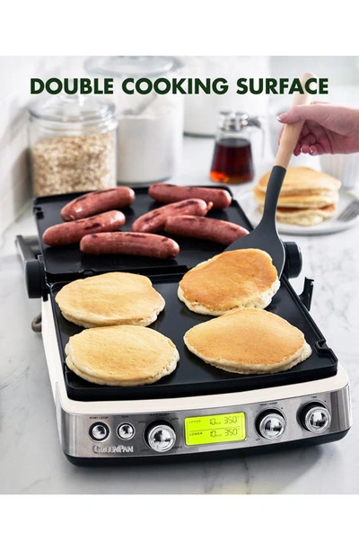 Greenpan Bistro Electric Contact Grill, Griddle & Waffle Maker In Cloud Cream