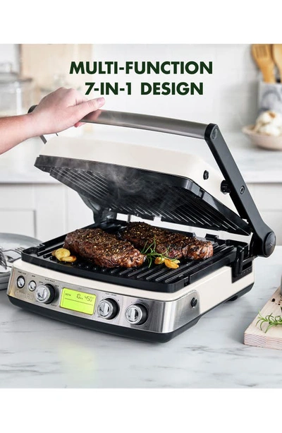 Greenpan Bistro Electric Contact Grill, Griddle & Waffle Maker In Cloud Cream