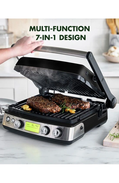 Greenpan Elite Ceramic Nonstick Multi Grill/griddle/waffle Maker In Black