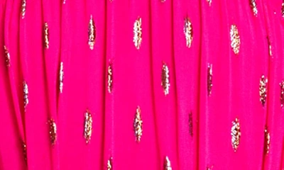 Shop Ciebon Eryn Metallic Fleck Maxi Dress In Bright Pink