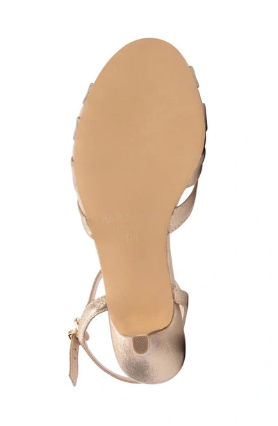 Shop Paradox London Pink Theresa Ankle Strap Sandal In Champagne