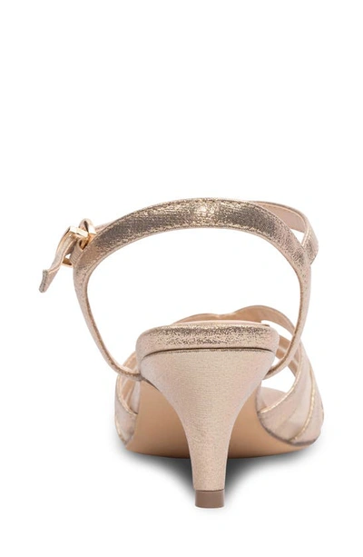 Shop Paradox London Pink Theresa Ankle Strap Sandal In Champagne