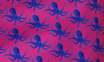 Shop Bugatchi Archer Octopus Print Swim Trunks In Bubblegum