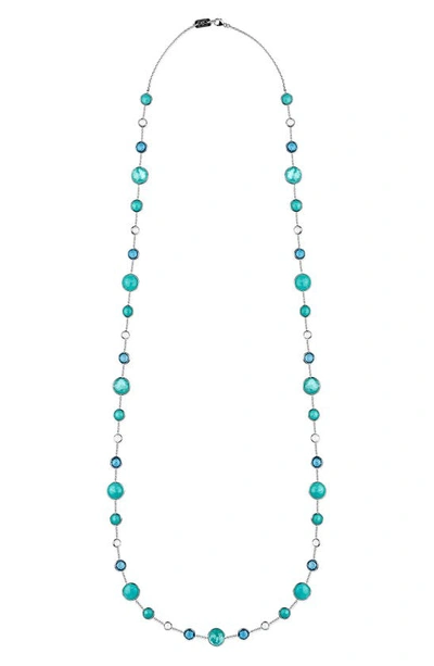 Shop Ippolita Lollipop Long Station Necklace In Waterfall