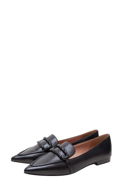 Shop Linea Paolo Matissa Pointed Toe Flat In Black