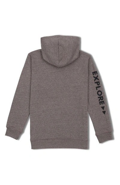 Threads 4 Thought Kids' Explore Graphic Hoodie In Heather Grey