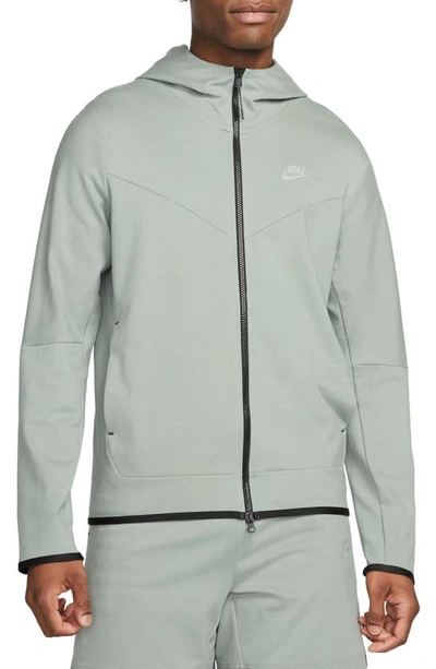 Shop Nike Tech Essentials Hooded Jacket In Mica Green/ Mica Green