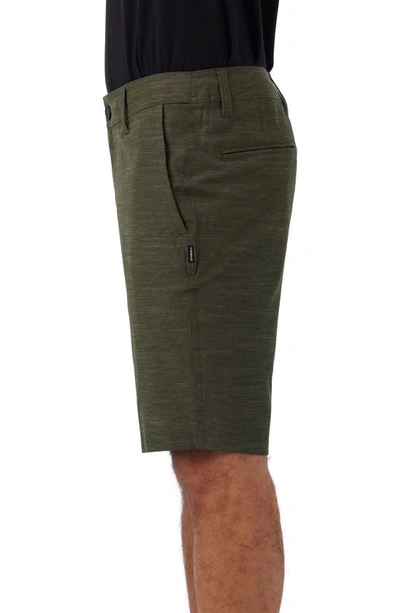 Shop O'neill Reserve Slub Hybrid Shorts In Army