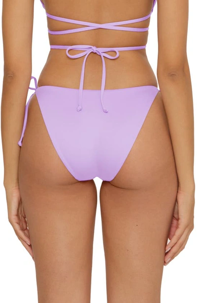 Shop Becca Color Code Side Tie Bikini Bottoms In Iris