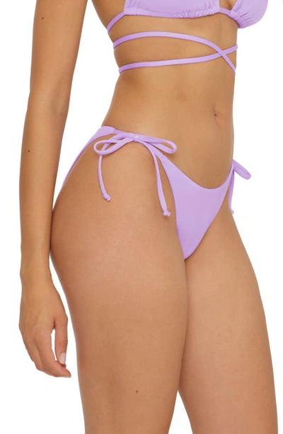 Shop Becca Color Code Side Tie Bikini Bottoms In Iris