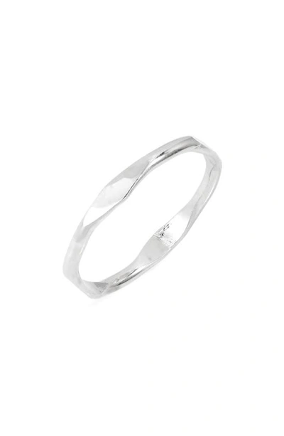 Shop Nashelle Lume Stackable Ring In Sterling Silver