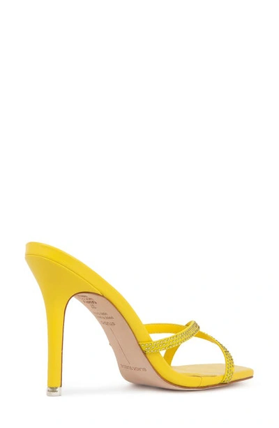 Black Suede Studio Arielle Sandals In Lemon Yellow Nappa