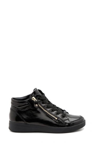 Shop Ara Rei Sneaker In Black Patent