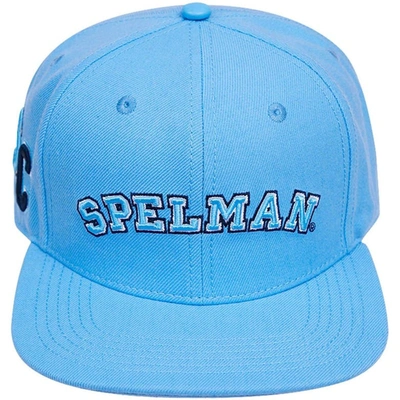 Shop Pro Standard Light Blue Spelman College Jaguars Evergreen Spelman Snapback Hat