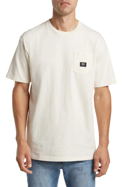 Shop Vans Logo Patch Pocket T-shirt In Antique White