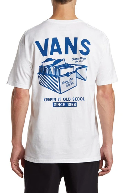 Shop Vans Record Label Cotton Graphic T-shirt In White