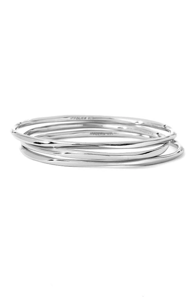 Ippolita Sterling Silver Squiggle Bangle In Silver