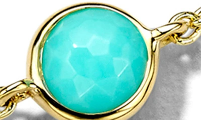 Shop Ippolita Lollipop 6-stone Station Bracelet In Green Gold