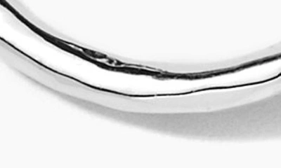 Ippolita Sterling Silver Open Teardrop Earrings With Diamonds In Silver