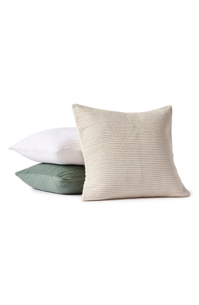 Shop Coyuchi Marshall Organic Cotton Pillow Cover In Undyed W/ Oyster