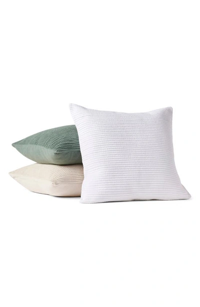 Shop Coyuchi Marshall Organic Cotton Pillow Cover In Alpine White