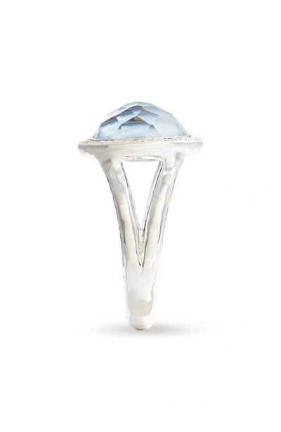 Ippolita Women's Lollipop Mini Sterling Silver, Lapis Triplet & Diamond Ring In Silver