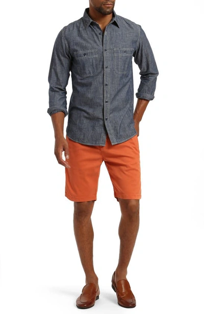 34 Heritage Nevada Soft Touch Stretch Shorts In Mid Siena