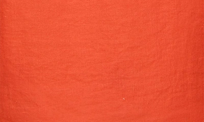 Shop Swims Amalfi Linen Button-up Shirt In  Orange