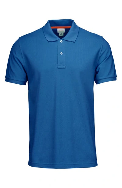 Shop Swims Sunnmore Solid Piqué Polo In Ensign Blue