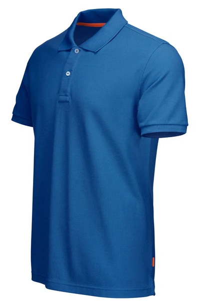 Shop Swims Sunnmore Solid Piqué Polo In Ensign Blue
