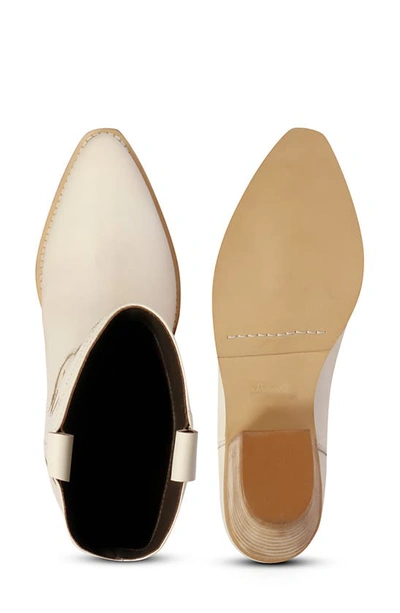 Saint G Martina Pointed Toe Western Boot In White