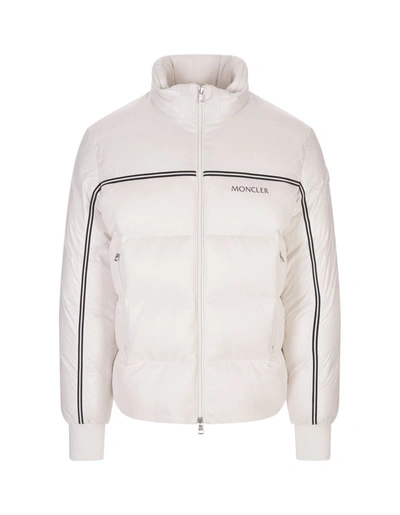 Shop Moncler Michael Short Down Jacket In White