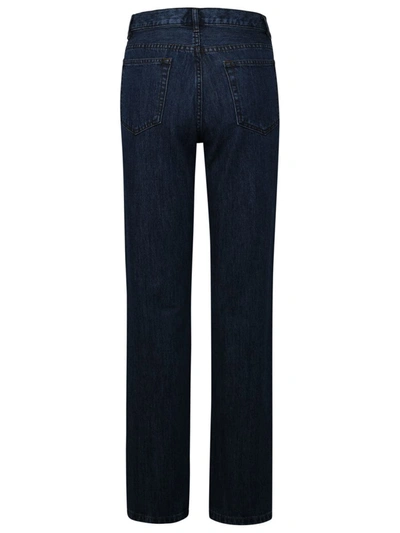 Shop Apc Molly Blue Cotton Jeans