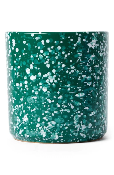 The Conran Shop Splatter Plant Pot In Green