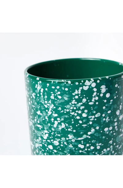 The Conran Shop Splatter Plant Pot In Green