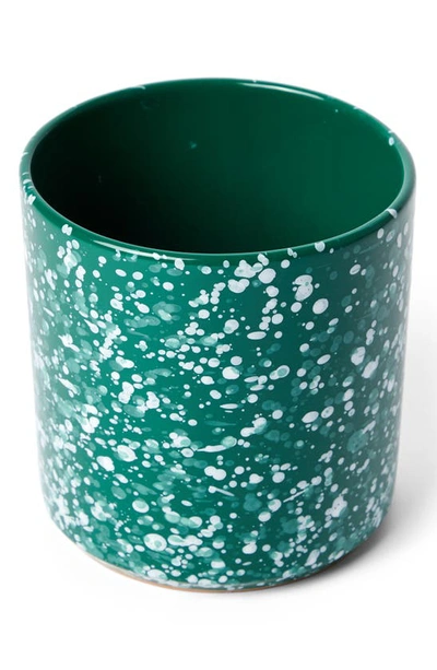 The Conran Shop Splatter Plant Pot In Green